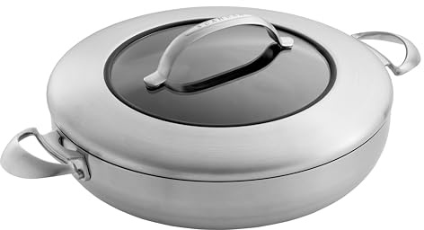 SCANPAN CTX Schmorpfanne mit Deckel 28 cm, Induktion, 5-Schicht
