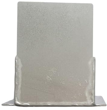 MD technic Alu-Slimline Entwässerungsrinne 100 cm Aluminium Rinne & Rost, Silber eloxiert, 60 mm Breite, 80mm Hoch, für Terrasse & Garten (Endstück)