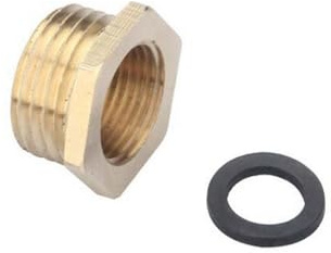Badezimmer Messing Adapter Duschschlauch Fitting Konverter Europa Schlauchverbinder auf US Wasserversorgung Adapter (EU Buchse G3/8 x Stecker G1/2)