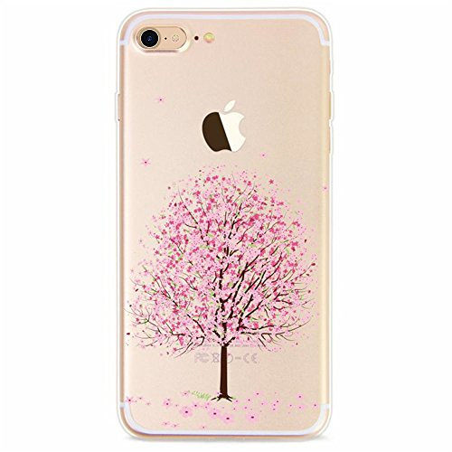 CrazyLemon iPhone 5S Hülle iPhone SE Hülle iPhone 5 Hülle Weich TPU Silikon Rahmen Dünnen Zurück Case Cover Handytasche mit Anti-Kratzer Leicht Transparent Muster Schutz - Blume07
