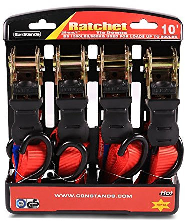 Spanngurte Set 4X Kompatibel mit Moto Guzzi California, Stelvio, V7/ Cafe Classic