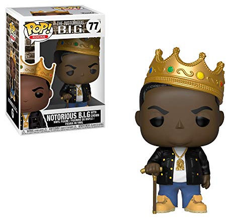 Funko Pop! Vinyl: Rocks: Notorious BIG B.I.G. Crown - Biggie - Figurine en Vinyle à Collectionner - Idée de Cadeau - Produits Officiels - Jouets pour Les Enfants et Adultes - Music Fans