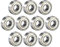 Sourcingmap a18051900ux0223 Kugellager, Gola 608Z, doppelt geschirmt, 8 mm x 22 mm x 7 mm, Stahl, 10 Stück
