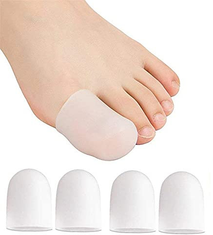 Original 4 cappucci in gel per le dita dei piedi – Previene la formazione di calli e vesciche – Per uomo e per donna - Grande