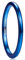 Vakki 2mm Gewölbte Ring aus Wolfram Damen Blau Ehering Schmal Paarring Größe 60(19.1)