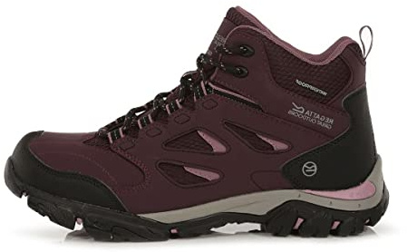 Regatta Womens/Ladies Holcombe IEP Mid Hiking Boots (5 UK) (Dark Burgundy/Black)