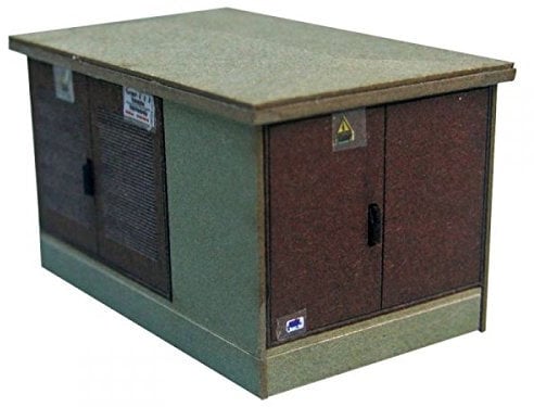 modellbahn-exklusiv Trafostation, Lasercut-Bausatz, Spur H0, 1:87