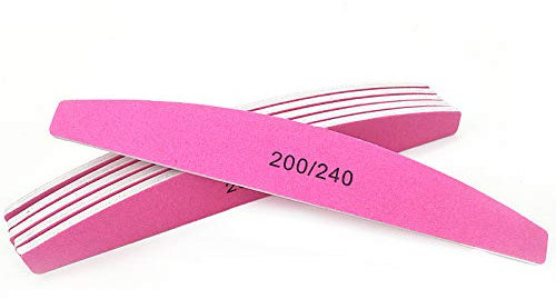 10pcs Lima De Uñas Conjunto De Doble 200/240 Herramientas De La Manicura, Para Pulidora De La Manicura Del Clavo Herramientas Accesoria Del Arte