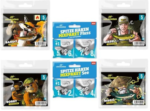 Raubfisch Store Lieblingsköder - 5 cm Sonderfarben-Set - 1
