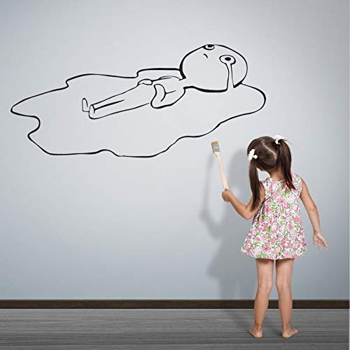 NSRJDSYT Sad Guy Face Wandaufkleber Aufkleber Aufkleber Wand Home Decoration 138x71cm