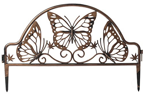 Lot de 6 Panneaux décoratifs en Plastique avec Motif Papillon pour Bordure de Jardin