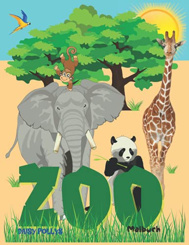 ZOO Malbuch: Kinder-Malbuch 2+, Mit vielen schönen Tieren.