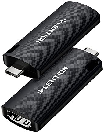 LENTION HDMI to USB C 1080P@60HZ Video Capture Card,Game Capture Card for Live Streaming,Recording,Gaming,Compatible with Windows,DSLR,PS5,Video Recording,YouTube,Twitch,Stable Driver Certified(VC20