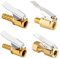 4 Teile Adapter Druckluft Reifenfüllnippe, Messing Reifen Air Chucks, Autoventil Adapter, Air Chuck Messing, Hebelstecker Reifenfüller, Ventilaufsatz Momentstecker, für Auto Fahrrad Motorrad