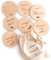 Cartes étapes bébé en bois en FRANÇAIS - 30 moments de la naissance à 1 an sur 15 disques en bois gravés recto-verso, Cadeau futurs parents/future maman/baby shower. Milestone - Mikito (Français)