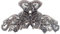 Topkids Accessories Vintage Hair Claw Clips Metal Flower Butterfly Bulldog Grips Silver Gold Women Girls Wedding Bridal Sparkly Clamp Jaw Rhinestone Gems (Silver Crystal Flower 7.5cm 3)