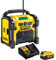 Dewalt DCR020 240V Compact DAB Radio with 1 x 5.0Ah Battery & Charger