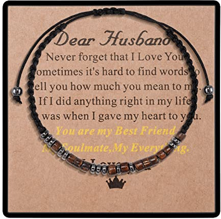 CheersLife Lieber Mann Armbänder Von Frau Einzigartige Geschenke Für Mann Geburtstag Jahrestag Valentinstag Vatertag Weihnachten Morsezeichen Armbänder Für Männer Ich Liebe Dich