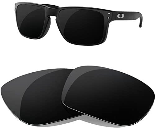 HiCycle2 Polarisierte Ersatzgläser für Oakley Holbrook Sonnenbrille, mehrere Optionen(Schwarz)