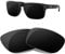 HiCycle2 Polarisierte Ersatzgläser für Oakley Holbrook Sonnenbrille, mehrere Optionen(Schwarz)