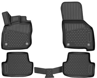 OMAC Gummimatten Fußmatte für Audi A3 8Y 2020-2025 Limo Sportback TPE Schwarz 4X