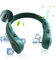 GALAXYER Neck Fan with Screen Display and 5 Speeds Levels, Green USB Rechargeable Bladeless Cooling Fan, Quiet Neck Cooler Personal Hanging Fan for Indoor Outdoor Travel Sports