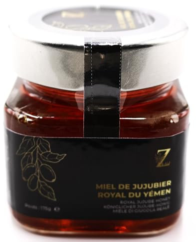 Miele di giuggiolo reale dello Yemen 175 g, un miele Raro e unico - 100% naturale, senza conservanti.