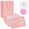 Scatola Regalo, 22 x 16 x 8.5 cm Scatole con Coperchio e Fiocco in Nastro, Scatole Regalo per Regali, Appositamente Progettate per San Valentino Compleanni Festività Anniversari (Rosa)