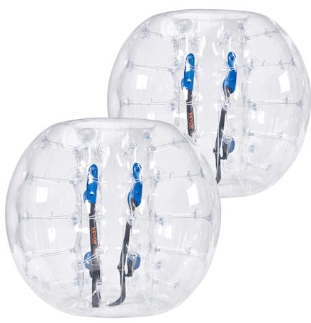 VEVOR Aufblasbarer Bump Ball Bumper Stoßball 2 STK. 1,2 m x 1,03 m, Menschlicher Kollisionsball, PVC-Körperblasen-Bounce-Ball für Outdoor-Aktivitäten, Transparente Punkte Aufblasbar Bumper Ball