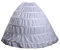 Myhengt Unterrock Reifrock 6 Ringe TÜLLROCK Petticoat Unterrock Krinoline Brautkleid (DE/NL/SE/PL, Alphanumerisch, Einheitsgröße, Regular, Regular, weiß)