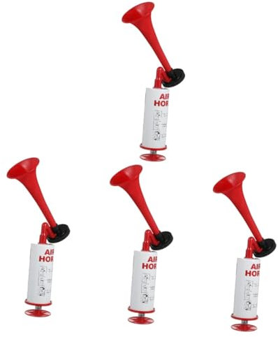UPKOCH 4stücke Hand Air Horn Lautstarker Cheer Horn Für Fußballfans Handheld Lufthorn Lebhaften Farben Für Sportevents Und Feiern Robustes Material