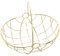 Alexandra House Living Frutero Dorado Metal 29 x 22 x 12/24,5 cm