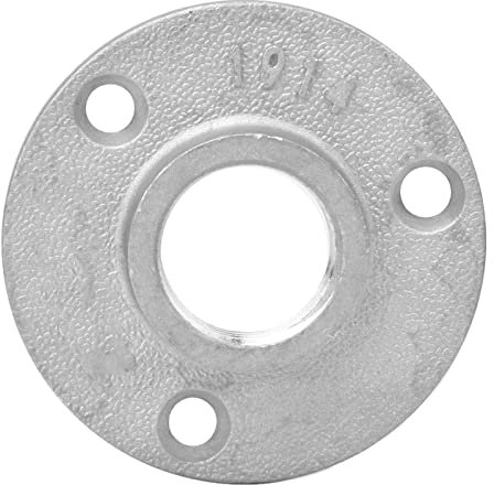 Flangia per Tubi, Base Flangiata Filettata in Lega di Alluminio a 3 Fori DN20 3 o 4 Pollici, Ad Alta Resistenza, con Filettature di Precisione, per Decorazione, Fissaggio,