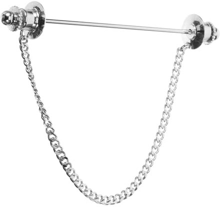 COSMEVIVI Herren Kragennadel Krawattennadel Brosche Anstecknadel Für Hemd Dekorative Anstecknadel Mit Kette