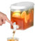2.8L Beverage Dispenser with Spigot Cold Kettle with Faucet Juice Dispenser with Tap for Refrigerator Filter Drink Container in PP for Home Kitchen