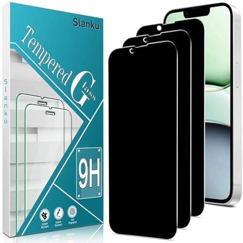 Slanku 3 Stück für iPhone 16e Sichtschutz Schutzfolie 6,1 Zoll, Anti-Spy, 9H Härte, Kratzfest, HD Schutzglas Folie, Blasenfrei