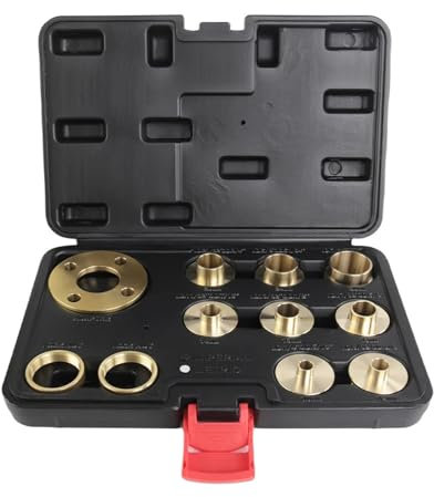 CLLBANT 11 stücke Holzbearbeitung Router Buchse Guide 10-30mm Kupfer Premium Router Guide Bush