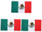TOYANDONA 3 Banderas Nacionales Decorativas Para Exteriores Pequeñas Banderas De México Banderas Decorativas De México Colores Brillantes Banderas Nacionales De México Colores