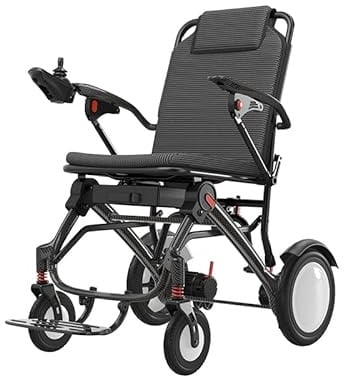 ZIIVIE VS 208 Carbon Elektrorollstuhl Ultraleicht 15,4 kg | Rollstuhl Elektrisch Faltbar Leicht für Senioren, Ideal für Reisen, Enge Wohnungen & Stadtgebrauch, 20 km Reichweite
