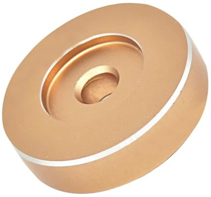 SHINEOFI Adattatore 45 Giri per Giradischi Disco Vinile 7 Pollici Nero Accessorio in Alluminio Leggero Facile da Trasportare