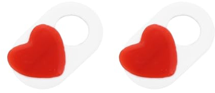 BESPORTBLE 2 PCS Ultra-thin Heart Pattern Webcam Cover Slide Privacy Shutter for Laptop Tablet Computer Small Easy to Use Camera Cover Fun and Protective Privacy Shield