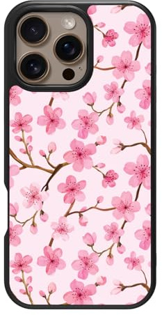 Case Collection Sakura Floral for iPhone 16 Pro Case, Cherry Blossom | 10ft CoreShock Drop Protection, MagSafe Compatible with 1600g Magnet Hold, Glossy Finish Print, Microfibre Lining, Gift Box