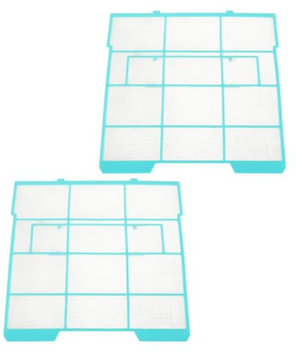 SUPVOX 2 Stück Kunststoff Luftfilternetz für Klimageräte mit Haken Einfacher Einbau und Platzsparende Aufbewahrung Geeignet für Innenraum Klimaanlagenfilter