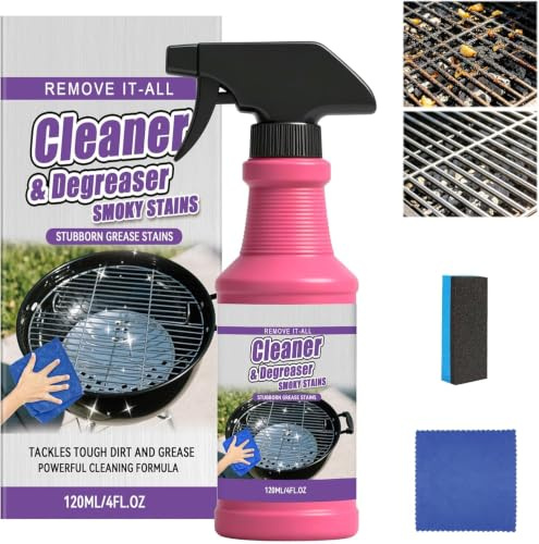 Fast-Acting Heavy-Duty Grill Degreaser Spray, 2026 Oven Cleaner Heavy Duty