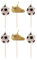 Dekora - Bougies d'Anniversaire Football - Ballon et Botte d'or