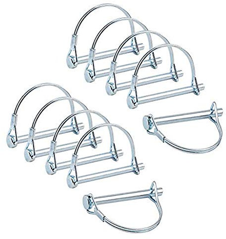 INCREWAY Perno di bloccaggio del cavo, 10pcs 1/4 di pollice Perno di accoppiamento di sicurezza per impieghi gravosi Perno di bloccaggio dell'albero Perno del gancio di traino