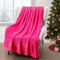 Exclusivo Mezcla Extra Large Fleece Throw Blanket for Couch, Sofa, 300GSM Super Soft and Warm Blankets, Hot Pink Throw All Season Use, Cozy, Plush, Lightweight, 127x178 CM
