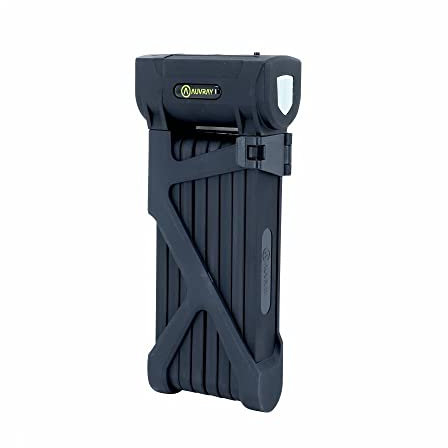 Auvray ANTIVOL Pliant Folding Lock 110CM Adulte Unisexe, Noir, Taille Unique