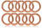 O - Ring aus Stahl 25mm, 10er Set, DIY Hunde-Leine/Hunde-Halsband, nichtrostend, Ideal mit Paracord 550, geschweißt, Farbe: roségold