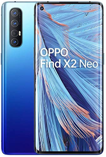 Oppo Find X2 Neo - Smartphone 256GB, 12GB RAM, Single SIM, Starry Blue (Generalüberholt)
